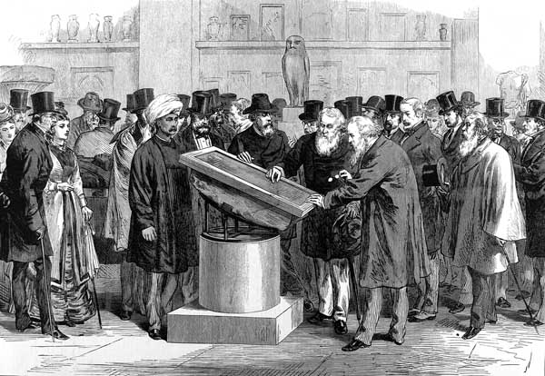 "Rosetta Stone International Congress of Orientalists ILN 1874." Wikimedia Commons 1874. https://en.wikipedia.org/wiki/File:Rosetta_Stone_International_Congress_of_Orientalists_ILN_1874.jpg