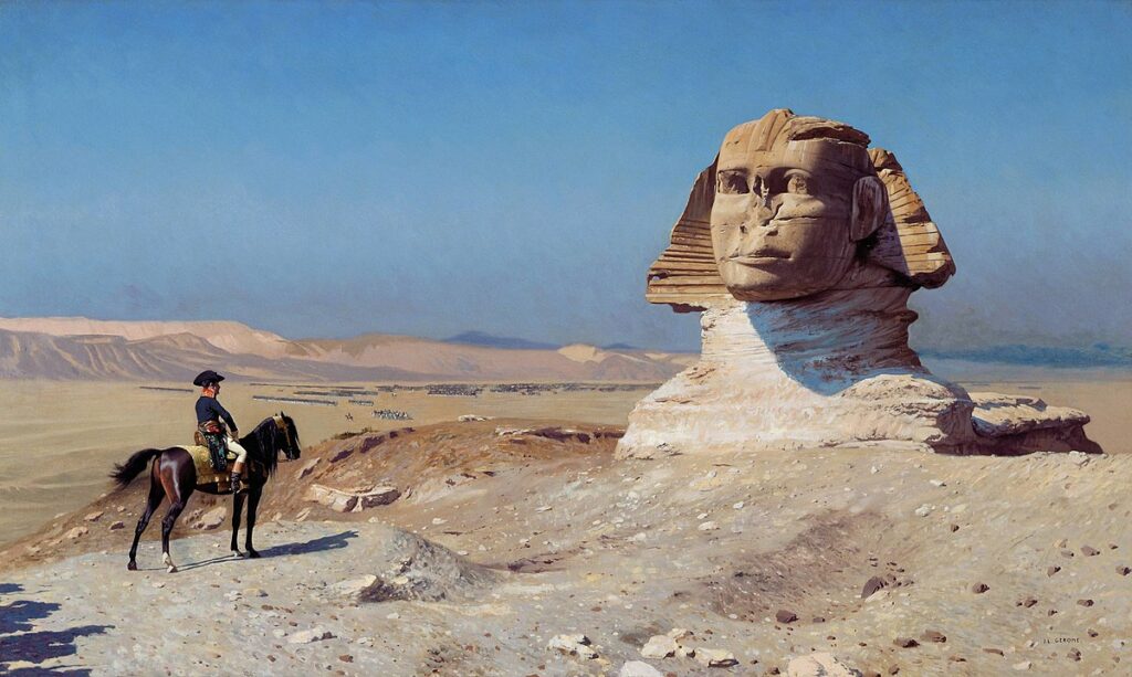 Gérôme, Napoleon Before the Sphinx, 1886, oil on canvas. 