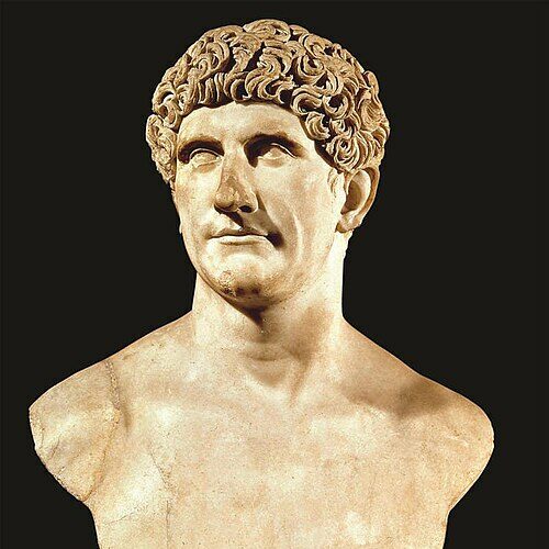 Stone bust of Mark Antony