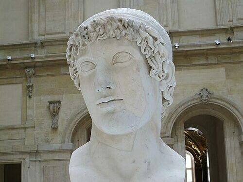 Stone bust of Cleopatra's brother-husband, Ptolemy XIII